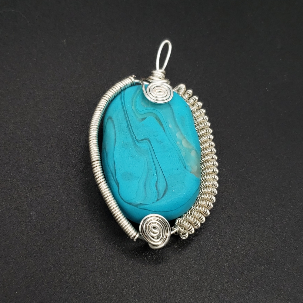 Handmade Wire Wrapped Pendant Boho Pendant